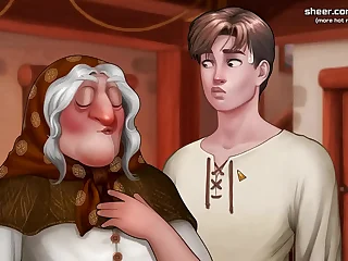 Handsome Boy, Give Age-old Granny A Kiss And Fuck Her Hard | What a Legend! | Decoration #9